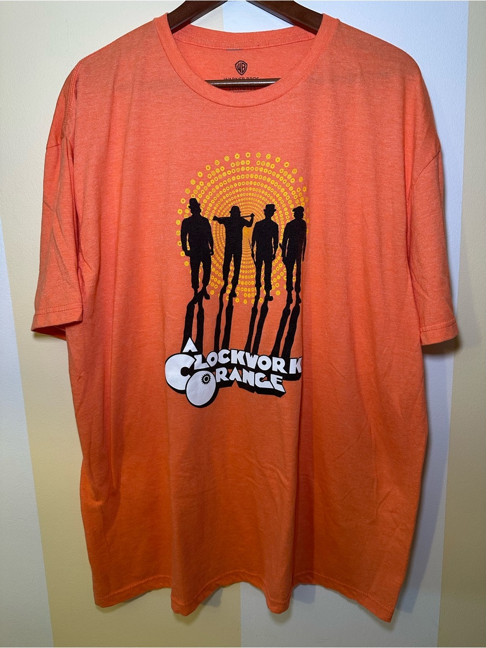 Warner Bros Studio Tour A Clockwork Orange Graphic T-Shirt XXL Orange Heather